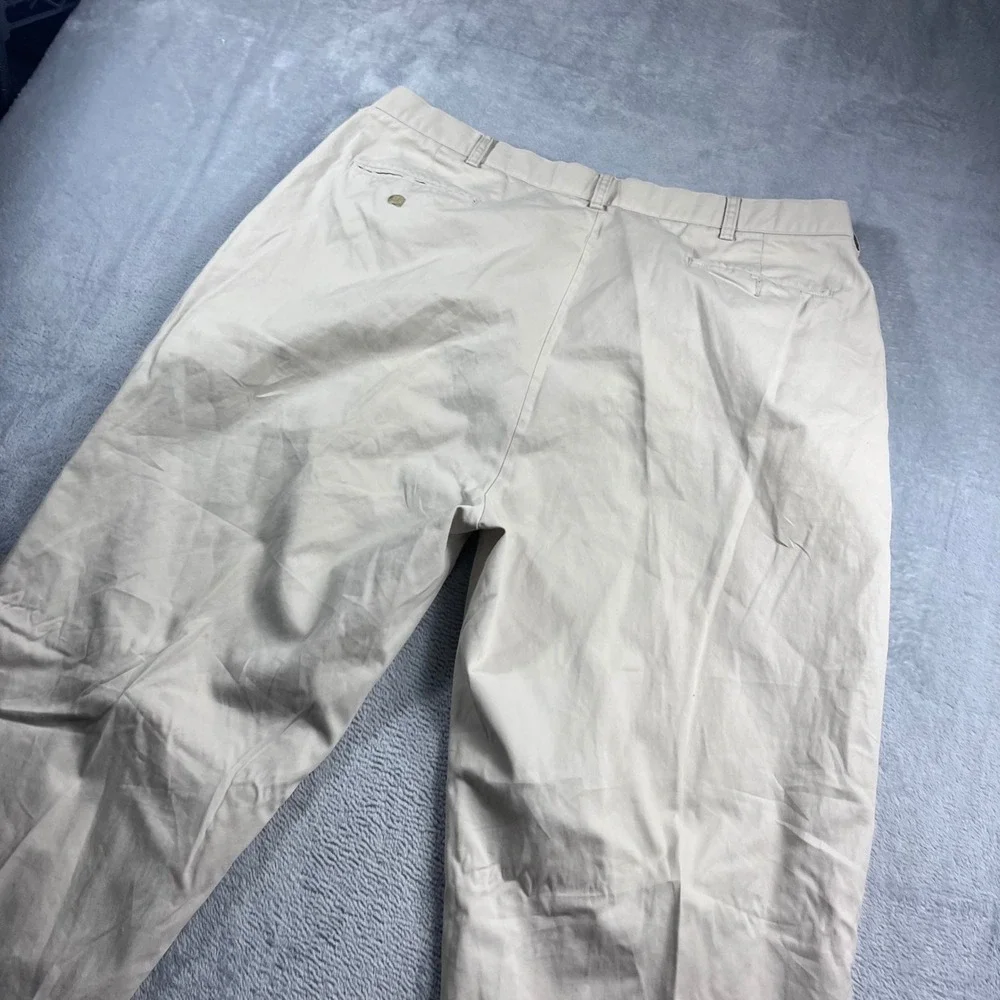 Polo Ralph Lauren Hammond Pant Men 40x32 Tan Khaki Pleated Cuffed Chino Trousers